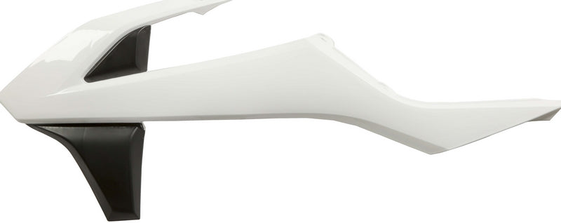 RADIATOR SCOOPS, WHITE/BLACK