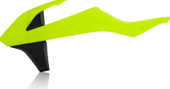 RADIATOR SCOOPS, FLUORESCENT YELLOW/BLACK
