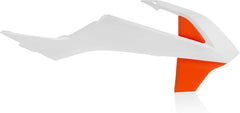 RADIATOR SCOOPS, WHITE/ORANGE