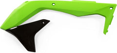 RADIATOR SCOOPS, GREEN/BLACK