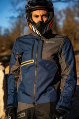 ENDURO-ONE JACKET, BLUE/GREY, Size L