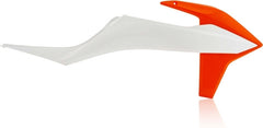 RADIATOR SCOOPS, WHITE/ORANGE