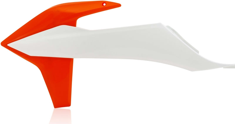 RADIATOR SCOOPS, WHITE/ORANGE