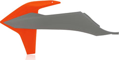RADIATOR SCOOPS, GREY/ORANGE