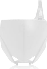 FRONT NUMBER PLATE, WHITE