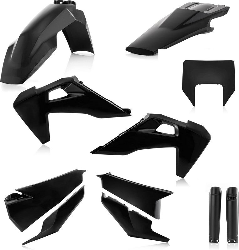Acerbis Full Plastic Kit Husqvarna Black | 0024051.090