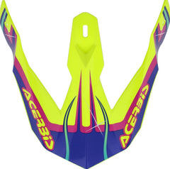 VISOR HELMET LINEAR, YELLOW/PURPLE
