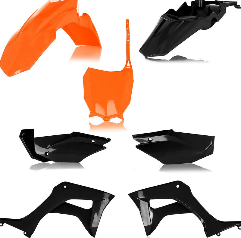 FULL PLASTIC KIT, ORANGE/BLACK
