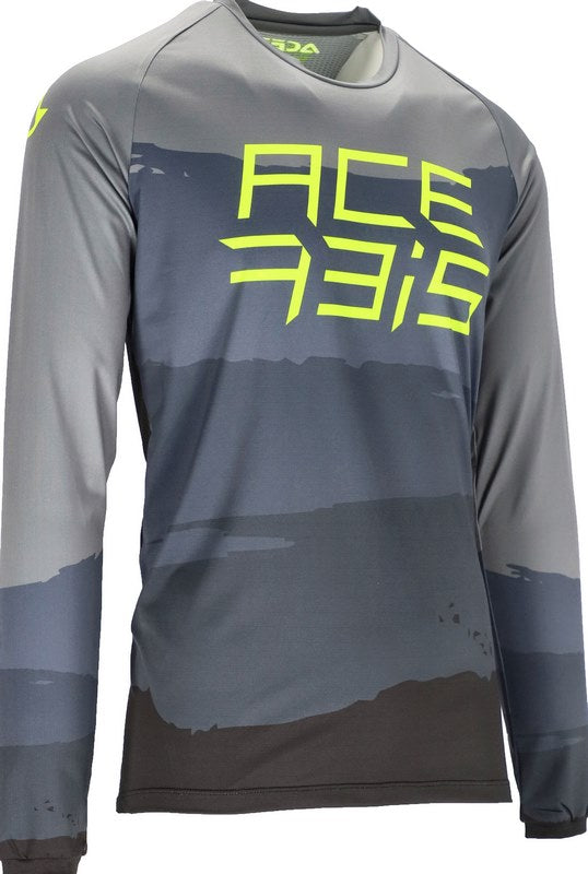 JERSEY MTB FLEX SPEED, GREY/YELLOW