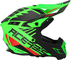 X-TRACK 22-06 HELMET, FLUO GREEN/BLACK