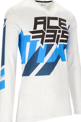 JERSEY X-FLEX THREE, WHITE/BLUE