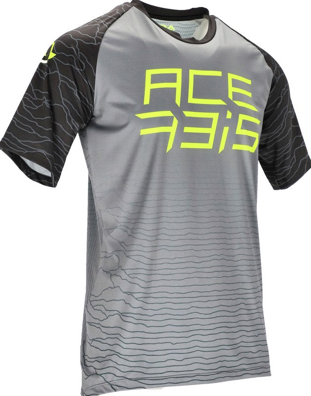 JERSEY MTB FLEX HALO, GREY/YELLOW