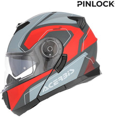 SEREL 22-06 HELMET, GREY/RED