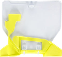 FRONT NUMBER PLATE, WHITE/YELLOW