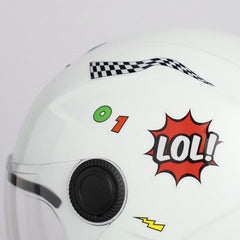 JET BREZZA KID HELMET, WHITE
