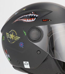 JET BREZZA KID HELMET, BLACK