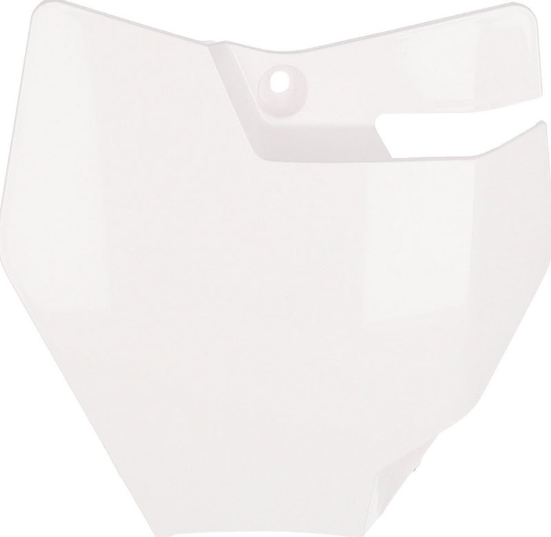 FRONT NUMBER PLATE, WHITE
