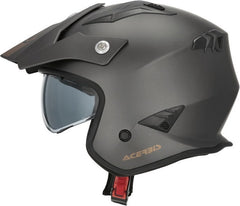 JET ARIA METALLIC HELMET, DARK GREY