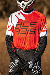 JERSEY J-WINDY VENTED WATERMARK, RED/WHITE