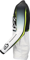 JERSEY MX LINEAR LUGO, BLACK/WHITE, Size XXXL