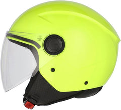 JET BREZZA HELMET, FLUO YELLOW