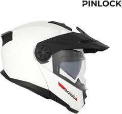 RIDER HELMET, WHITE