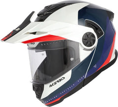 RIDER GRAPHIC HELMET, WHITE/BLUE/RED