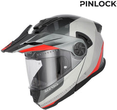RIDER GRAPHIC HELMET, GREY/RED