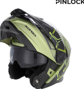 RIDER GRAPHIC HELMET, GREEN/BLACK