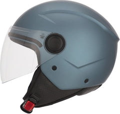 JET BREZZA METALLIC HELMET, DARK BLUE