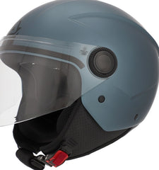 JET BREZZA METALLIC HELMET, DARK BLUE