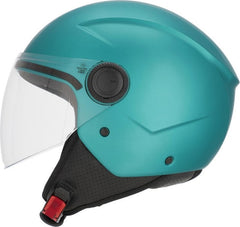 JET BREZZA METALLIC HELMET, TURQUOISE
