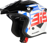 JET ARIA SPORT HELMET, WHITE/BLUE/RED