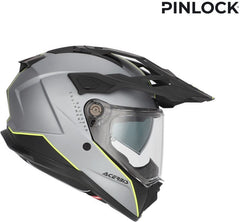 ATTACK HELMET, GREY/YELLOW