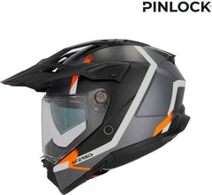 ATTACK HELMET, BLACK/FLUORESCENT ORANGE