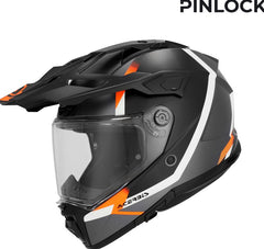 ATTACK HELMET, BLACK/FLUORESCENT ORANGE