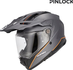 ATTACK HELMET, GREY/ORANGE