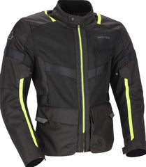 JACKET RAMSEY VENTED LONG, BLACK/YELLOW