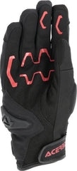 GLOVES CE X-STREET WP, BLACK/RED