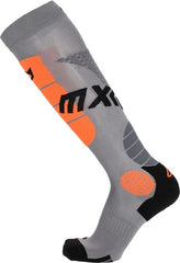 MX IMPACT VENTED SOCKS, GREY/ORANGE, Size XXL