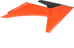 RADIATOR SCOOPS, ORANGE/BLACK