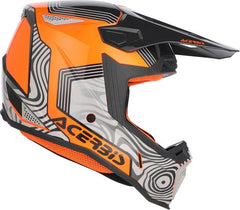 WHOOPS GRAPHIC HELMET, GREY/ORANGE