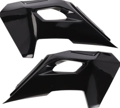 RADIATOR SCOOPS, BLACK