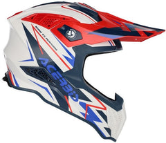 AIRSTRIKE-X HELMET, WHITE/BLUE/RED
