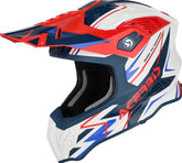 AIRSTRIKE-X HELMET, WHITE/BLUE/RED