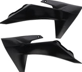RADIATOR SCOOPS, BLACK