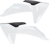 RADIATOR SCOOPS, WHITE/BLACK