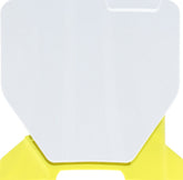 FRONT NUMBER PLATE, WHITE/YELLOW