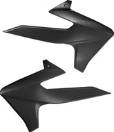 RADIATOR SCOOPS, BLACK
