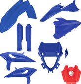 FULL PLASTIC KIT, BLUE/RED